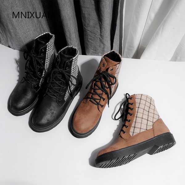 boots mnixuan british style handsome women shoes ankle 2021 round toe platform low heel short big size 42, Black
boots mnixuan british style handsome women shoes ankle 2021 round toe platform low heel short big size 42, Black