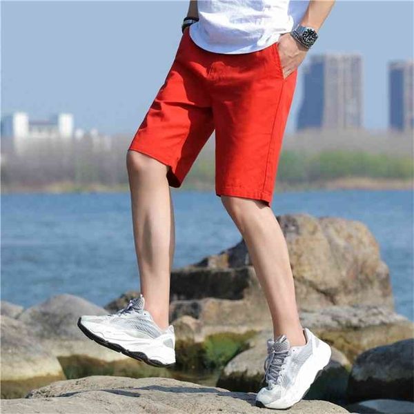 brand summer loose and breathable shorts men's fitness running leisure 210712, White;black