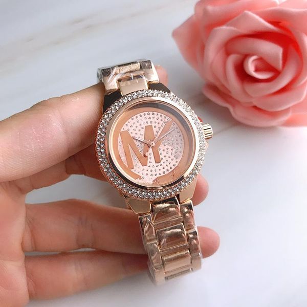 wristwatches fashion style women's watch european diamond powder letter dial quartz, Slivery;brown
wristwatches fashion style women's watch european diamond powder letter dial quartz, Slivery;brown