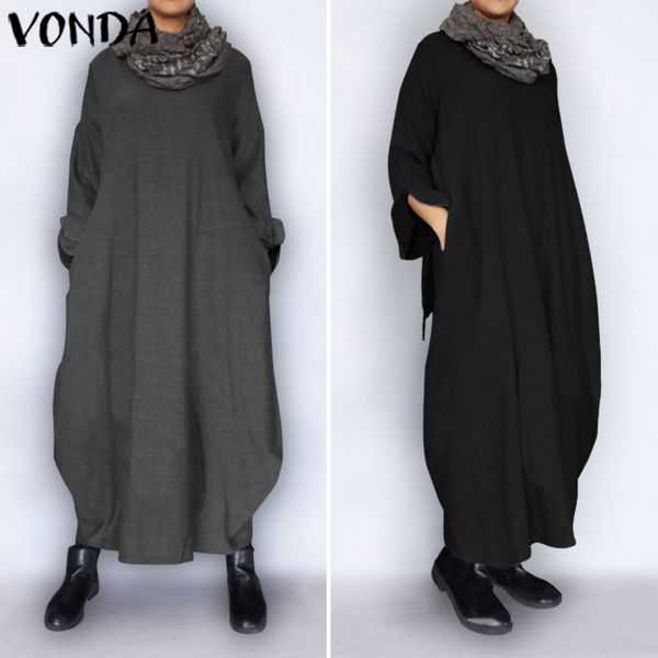 winter sweatshirts dress women robe vonda 2021 casual muslim sundress casual long sleeve maxi long dress plus size vestidos, Black;gray
winter sweatshirts dress women robe vonda 2021 casual muslim sundress casual long sleeve maxi long dress plus size vestidos, Black;gray