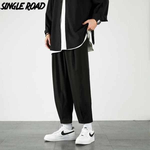 single road mens joggers men summer solid pants straight japanese streetwear trousers casual black harem pants for men 210930
single road mens joggers men summer solid pants straight japanese streetwear trousers casual black harem pants for men 210930