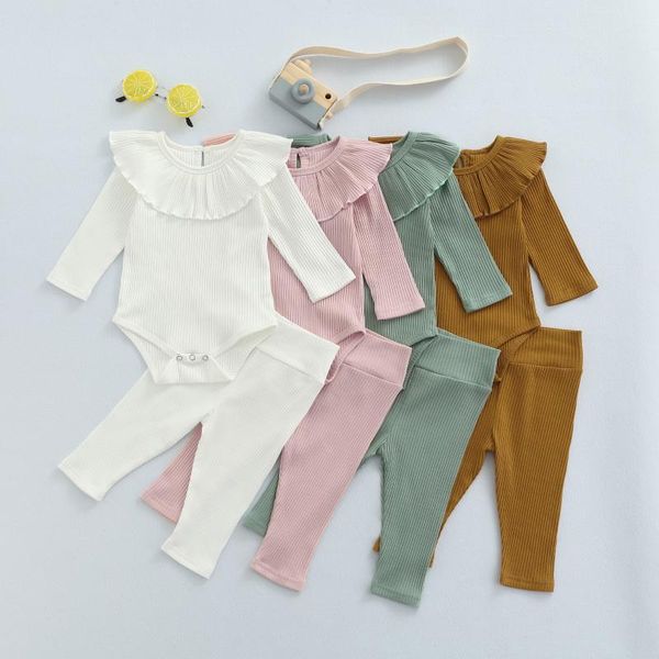 clothing sets 0-24m infant baby girls boys 2pcs clothes solid color ruffles collar long sleeve romper pants, White
clothing sets 0-24m infant baby girls boys 2pcs clothes solid color ruffles collar long sleeve romper pants, White