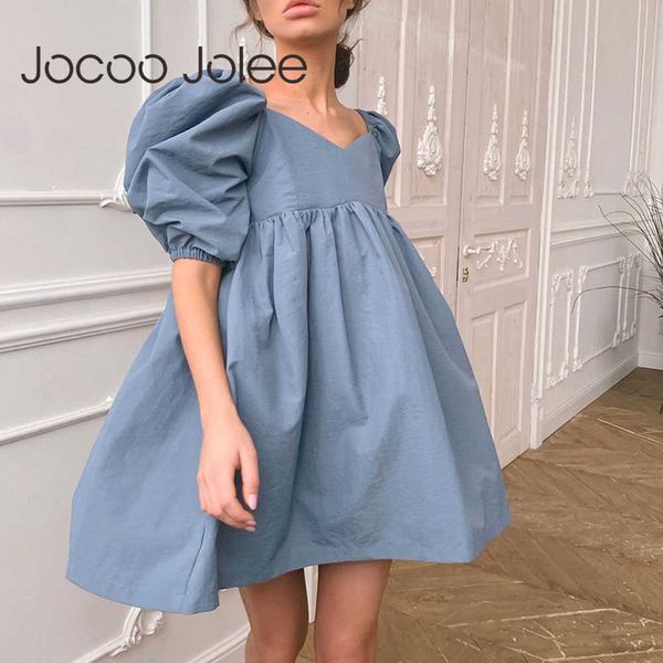 women elegant short puff sleeve v neck loose dress women summer high waist black a line mini dress casual beach holiday 210619, Black;gray
women elegant short puff sleeve v neck loose dress women summer high waist black a line mini dress casual beach holiday 210619, Black;gray
