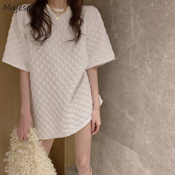 women's t-shirt short sleeve t-shirts women solid o-neck vintage basic simple all-match summer female stylish korean style slim street, White
women's t-shirt short sleeve t-shirts women solid o-neck vintage basic simple all-match summer female stylish korean style slim street, White
