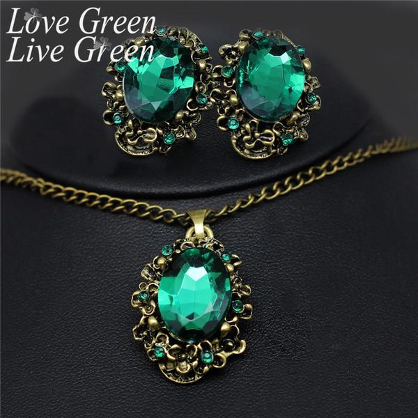 earrings & necklace princess oval green crystal enamel jewelry sets ancient gold pendant necklac parti earring jewelleri gift set women wedd, Silver
earrings & necklace princess oval green crystal enamel jewelry sets ancient gold pendant necklac parti earring jewelleri gift set women wedd, Silver
