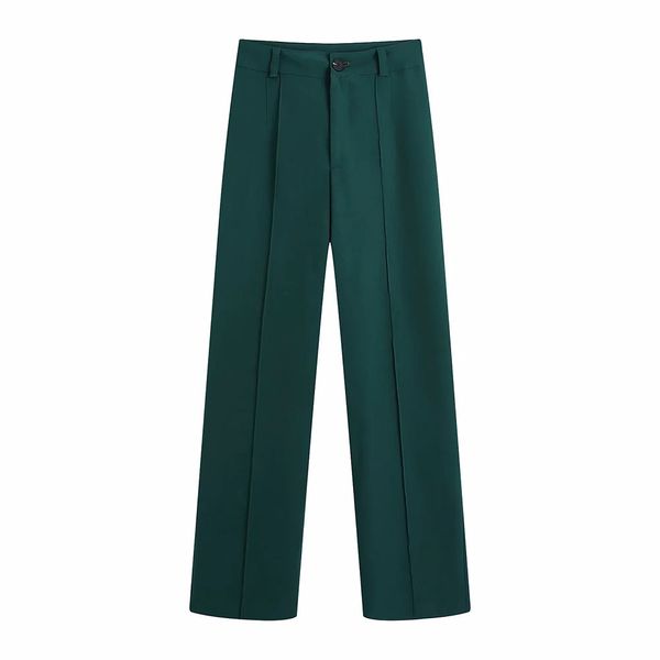 bbwm women fashion office wear side pockets straight green pants vintage high waist zipper fly female trousers mujer 210520, Black;white
bbwm women fashion office wear side pockets straight green pants vintage high waist zipper fly female trousers mujer 210520, Black;white