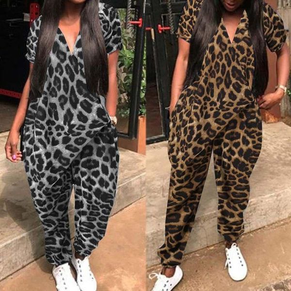 women's summer jumpsuits zanzea 2021 leopard print overalls casual v neck playsuits female button harem pants oversized 5xl & rompers, Black;white
women's summer jumpsuits zanzea 2021 leopard print overalls casual v neck playsuits female button harem pants oversized 5xl & rompers, Black;white