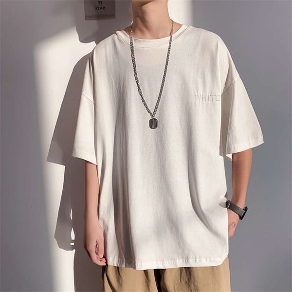 men's t-shirts summer short sleeve couple's loose and compassionate, youth's pullover, leisure urban embroidery wear 01xu, White;black
men's t-shirts summer short sleeve couple's loose and compassionate, youth's pullover, leisure urban embroidery wear 01xu, White;black