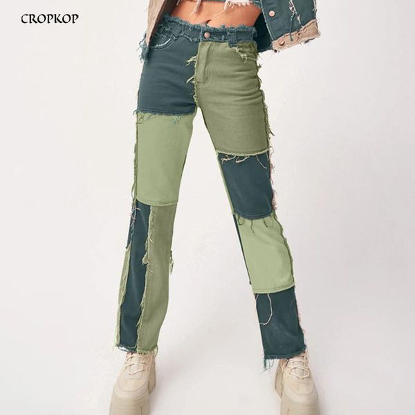 long pants jeans woman high waisted hip hop black denim patchwork color block stretch straight leg clothes trousers fashion 2021 women', Blue
long pants jeans woman high waisted hip hop black denim patchwork color block stretch straight leg clothes trousers fashion 2021 women', Blue