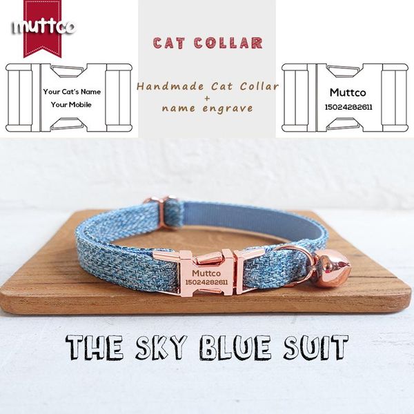 cat collars & leads muttco retail handmade engraved metal buckle collar for the sky blue suit design 2 sizes ucc071m
cat collars & leads muttco retail handmade engraved metal buckle collar for the sky blue suit design 2 sizes ucc071m