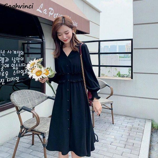 women dresses plus size loose chic chiffon elegant v-neck sweet korean casual soft daily womens office high waist simple, Black;gray
women dresses plus size loose chic chiffon elegant v-neck sweet korean casual soft daily womens office high waist simple, Black;gray