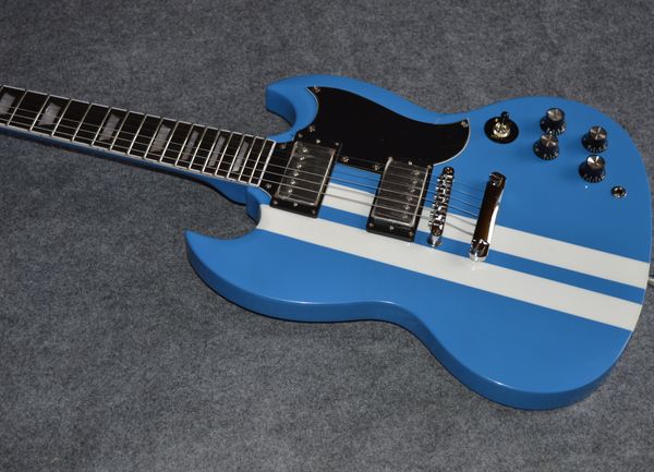 c shop blue sg electric guitar black pickguard white stripe
c shop blue sg electric guitar black pickguard white stripe