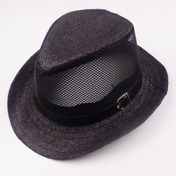 stingy brim hats summer sunhat men's and women's sunshade straw jazz lady net hollow cool breathable sun protection beach visor ca, Blue;gray
stingy brim hats summer sunhat men's and women's sunshade straw jazz lady net hollow cool breathable sun protection beach visor ca, Blue;gray