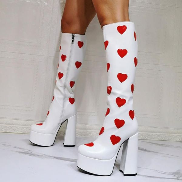 boots 2021 autumn winter fashion knee high chunky platform thick heels big size 43 heart shaped lovely woman shoes, Black
boots 2021 autumn winter fashion knee high chunky platform thick heels big size 43 heart shaped lovely woman shoes, Black