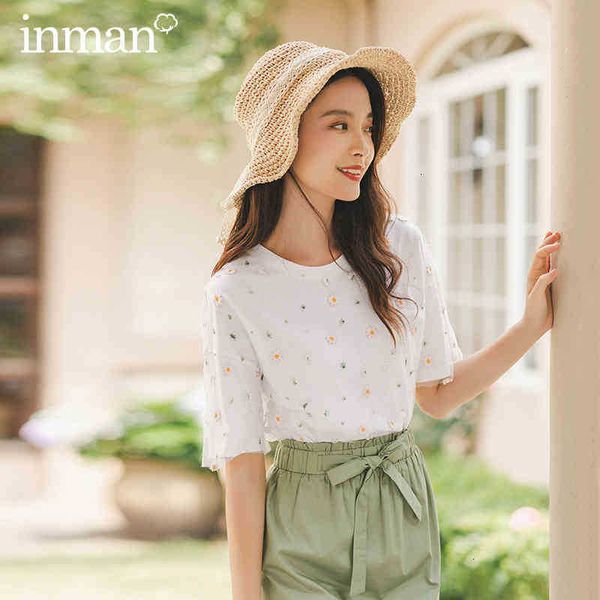 women's t-shirt t shirts inamn summer prairie chic embroidered o-neck loose cotton all-match literary short sleeve t-shirt ezvv, White
women's t-shirt t shirts inamn summer prairie chic embroidered o-neck loose cotton all-match literary short sleeve t-shirt ezvv, White