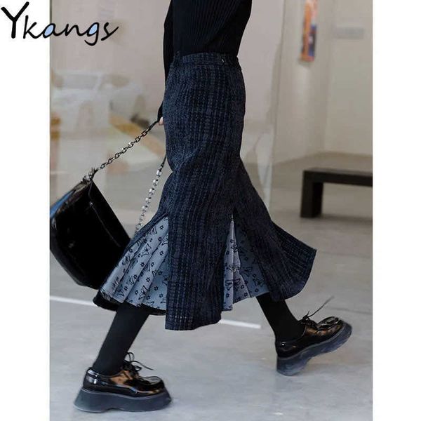 black high waist corduroy long skirts women elegant vintage midi pleated skirt flower print spring harajuku korean style skirt 210619
black high waist corduroy long skirts women elegant vintage midi pleated skirt flower print spring harajuku korean style skirt 210619