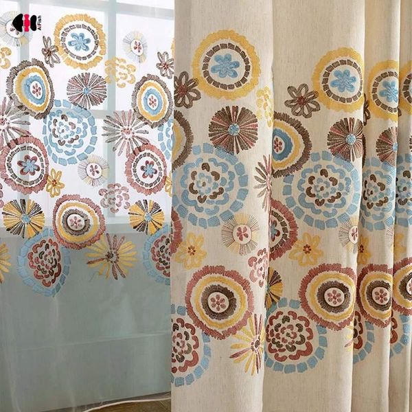 floral embroidered curtains for bedroom living room cotton linen semi-blackout farmhouse patio parlor window panels wp143d curtain & drapes
floral embroidered curtains for bedroom living room cotton linen semi-blackout farmhouse patio parlor window panels wp143d curtain & drapes