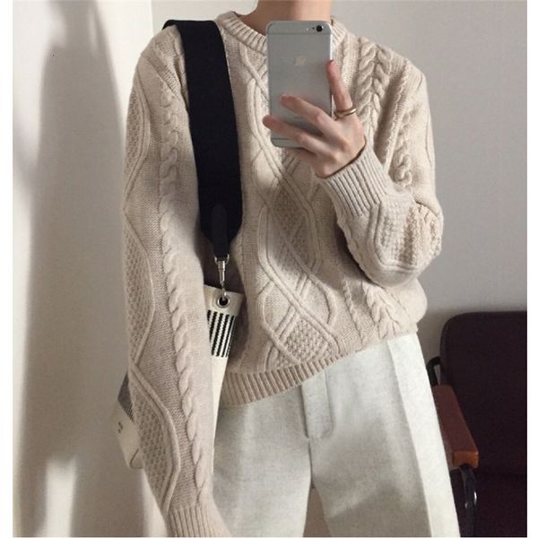sweaters warm soft chic comfortable argyle fashion gentle sweet knitted women pullovers all-match sweaters, White;black
sweaters warm soft chic comfortable argyle fashion gentle sweet knitted women pullovers all-match sweaters, White;black