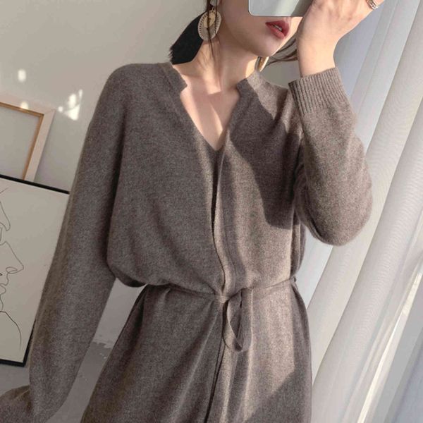 casual dresses autumn japanese style korean fashion women's clothing solid color long sleeve v-neck simplicity knit dress d7nr, Black;gray
casual dresses autumn japanese style korean fashion women's clothing solid color long sleeve v-neck simplicity knit dress d7nr, Black;gray