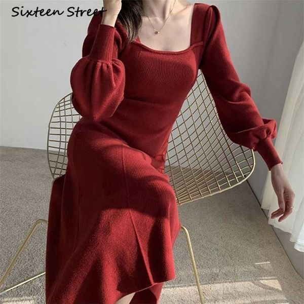 autumn winter sweater maxi dresses for women wool korean fashion clothing elegant ladies vintage vestido de mujer 211220, Black;gray
autumn winter sweater maxi dresses for women wool korean fashion clothing elegant ladies vintage vestido de mujer 211220, Black;gray