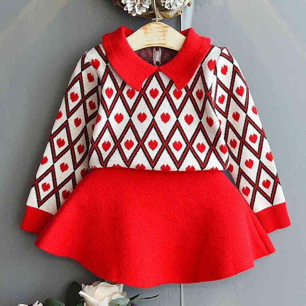 infant baby girls long sleeve knitted loving heart sweater + skirt clothing sets autumn kids girl suit clothes 210429, White
infant baby girls long sleeve knitted loving heart sweater + skirt clothing sets autumn kids girl suit clothes 210429, White