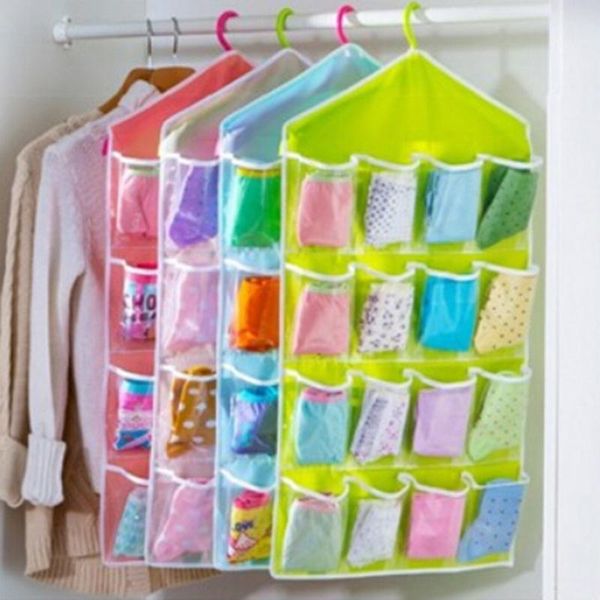 storage boxes & bins 16 grid plastic cupboard home clothes underwear hanging organizer bags hang organizers bag household products with rack
storage boxes & bins 16 grid plastic cupboard home clothes underwear hanging organizer bags hang organizers bag household products with rack