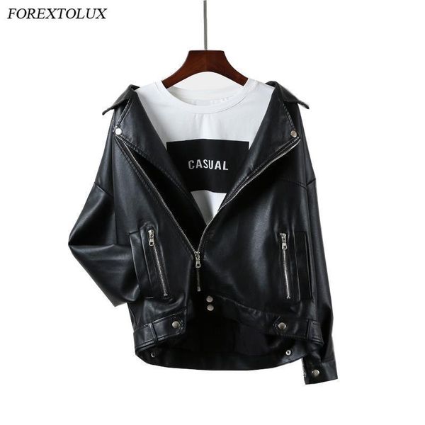 forextolux 2021 spring autumn women asymmetric zip leather jackets women's motorbike zipper coat girls pu casual outerwear & faux, Black
forextolux 2021 spring autumn women asymmetric zip leather jackets women's motorbike zipper coat girls pu casual outerwear & faux, Black
