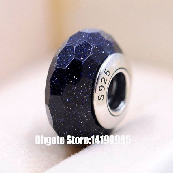2pcs sterling silver midnight blue faceted murano glass beads fit pandora charm jewelry bracelets & necklaces, Crystal
2pcs sterling silver midnight blue faceted murano glass beads fit pandora charm jewelry bracelets & necklaces, Crystal