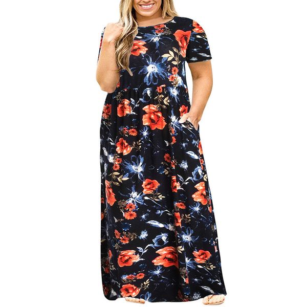 suits 2021 women o-neck short sleeve long summer casual dress plus size 7xl 8xl 9xl vintage maxi dresses with pockets female, Black
suits 2021 women o-neck short sleeve long summer casual dress plus size 7xl 8xl 9xl vintage maxi dresses with pockets female, Black