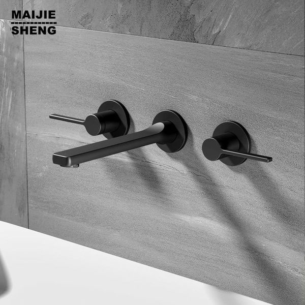 three hole double handle wall mounted washbasin faucet style faucets chrome black sink tap bathroom
three hole double handle wall mounted washbasin faucet style faucets chrome black sink tap bathroom