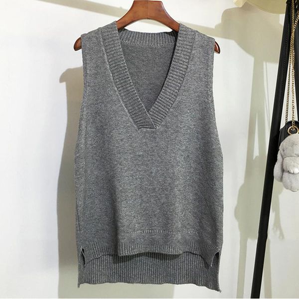 women's vests ljsxls 11 colors v neck knitted vest women casual sweater 2021 autumn winter korean loose wild pullover sleeveless sweate, Black;white
women's vests ljsxls 11 colors v neck knitted vest women casual sweater 2021 autumn winter korean loose wild pullover sleeveless sweate, Black;white