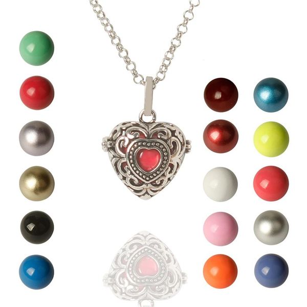 pendant necklaces mexican bola heart cage harmony chime ball love diy necklace, Silver
pendant necklaces mexican bola heart cage harmony chime ball love diy necklace, Silver