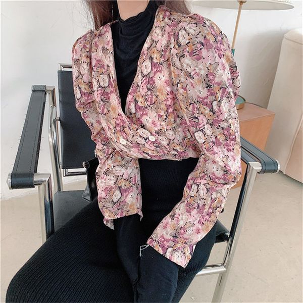 v-neck florals full sleeves shirts chic elegance sweet gentle streetwear all match chiffon blouses 210421, White
v-neck florals full sleeves shirts chic elegance sweet gentle streetwear all match chiffon blouses 210421, White