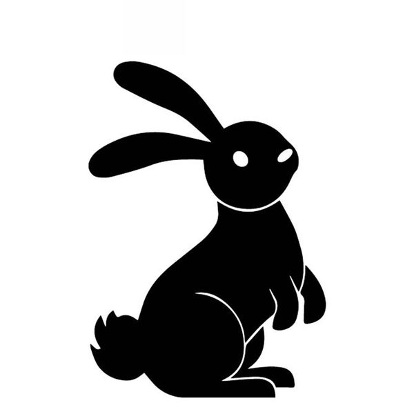 rabbit cute decals car window decoration decals personalized waterproof decals black/white, 15cm*11cm
rabbit cute decals car window decoration decals personalized waterproof decals black/white, 15cm*11cm