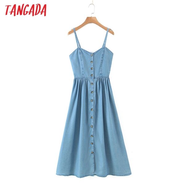 summer women blue denim v neck strap adjust ladies midi dress vestidos 8h80 210416, Black;gray
summer women blue denim v neck strap adjust ladies midi dress vestidos 8h80 210416, Black;gray