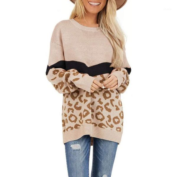 winter autumn clothes women sweater patchwork leopard print loose long sleeve pullover fashion oversize pull femme women's sweaters, White;black
winter autumn clothes women sweater patchwork leopard print loose long sleeve pullover fashion oversize pull femme women's sweaters, White;black