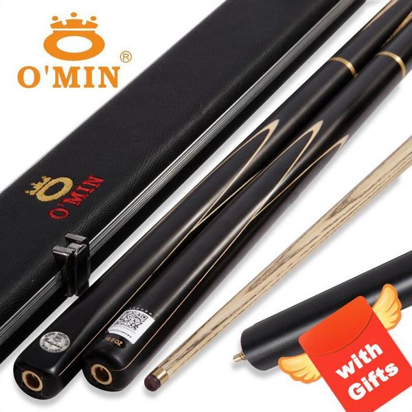 o'min enlightenment 3/4 split snooker cue 9.5mm 10mm tip professional with excellent box and extension gifts billiard cues
o'min enlightenment 3/4 split snooker cue 9.5mm 10mm tip professional with excellent box and extension gifts billiard cues