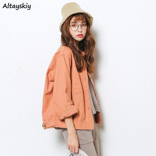 jackets women sweet trendy simple leisure retro students korean jacket womens stand all-match harajuku elegant coat women's, Black;brown
jackets women sweet trendy simple leisure retro students korean jacket womens stand all-match harajuku elegant coat women's, Black;brown