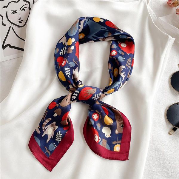 scarves summer women silk scarf square shawls and vintage animal print neckerchief head hijab for ladies bandana, Blue;gray
scarves summer women silk scarf square shawls and vintage animal print neckerchief head hijab for ladies bandana, Blue;gray