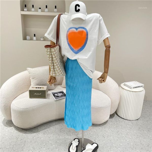 women's t-shirt clothing summer 2021 fashion design sense round neck loose print white short sleeve top
women's t-shirt clothing summer 2021 fashion design sense round neck loose print white short sleeve top