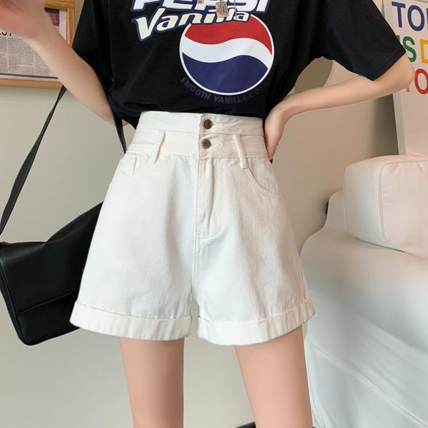 women's shorts denim women summer harajuku short femme white a-line jeans students chic, White;black
women's shorts denim women summer harajuku short femme white a-line jeans students chic, White;black