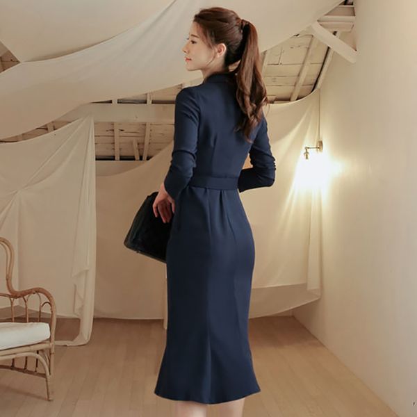dresses autumn and winter elegant women office formal wear business work fishtail solid color v neck long sleeve, Black;gray
dresses autumn and winter elegant women office formal wear business work fishtail solid color v neck long sleeve, Black;gray