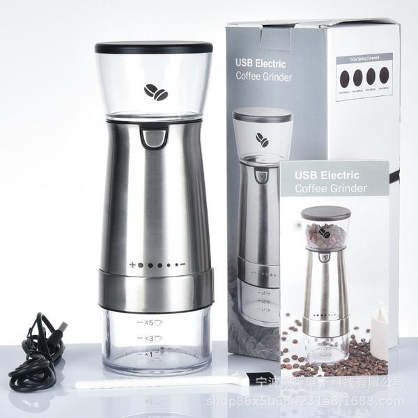 manual coffee grinders usb electric grinder stainless steel adjustable professional bean mill machine kitchen tools with brush
manual coffee grinders usb electric grinder stainless steel adjustable professional bean mill machine kitchen tools with brush
