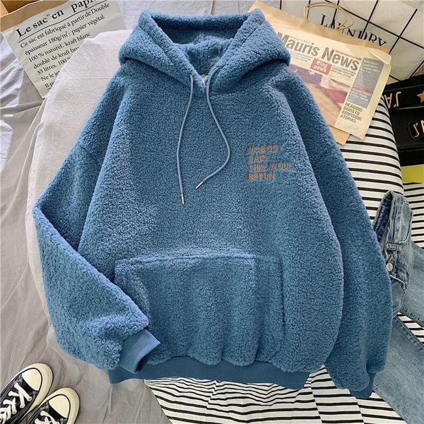 oversized lamb wool winter women hoodie sweatshirts loose print harajuku streetwear female clothing warm pullover outfits women's hood, Black
oversized lamb wool winter women hoodie sweatshirts loose print harajuku streetwear female clothing warm pullover outfits women's hood, Black