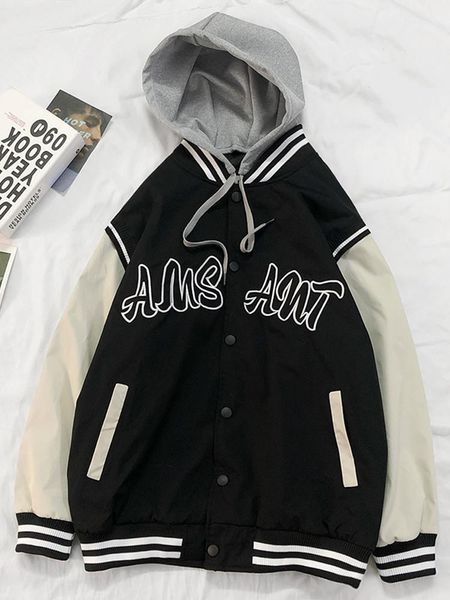 Women's Jackets Baseball Jacket Spring And Autumn Korean Version Loose Student Harajuku Style Versatile BF Fake Two Thin, Black;brown
Women's Jackets Baseball Jacket Spring And Autumn Korean Version Loose Student Harajuku Style Versatile BF Fake Two Thin, Black;brown