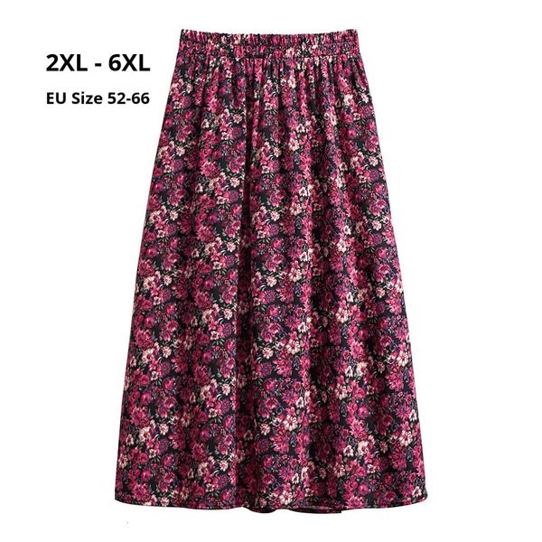 dresses fashion women plus size 6xl 5xl 4xl 3xl 2xl summer long skirts femme elastic high waist floral print chiffon a-line maxi skirt, Black;gray
dresses fashion women plus size 6xl 5xl 4xl 3xl 2xl summer long skirts femme elastic high waist floral print chiffon a-line maxi skirt, Black;gray
