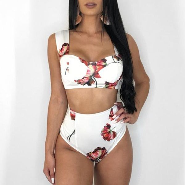 women's swimwear of under rose print high waist bikinis set women push up bathing suit maillot de bain fille 15 \35;, White;black
women's swimwear of under rose print high waist bikinis set women push up bathing suit maillot de bain fille 15 \35;, White;black