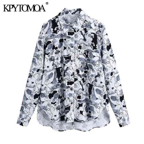 women fashion with pockets printed loose asymmetric blouses long sleeve button-up female shirts chic 210420, White
women fashion with pockets printed loose asymmetric blouses long sleeve button-up female shirts chic 210420, White