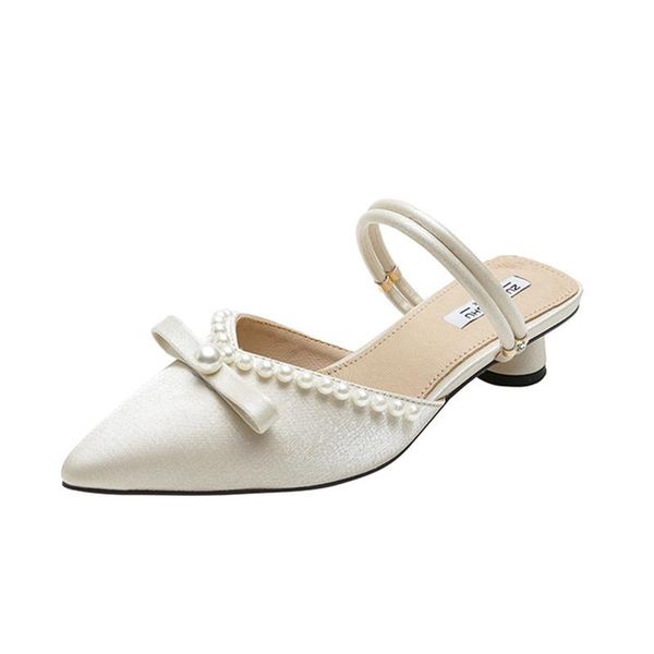 slippers women's shoes 2021 summer style mid-heel thick with pearl baotou one-line fashion outer wear two-wear sandals women, Black
slippers women's shoes 2021 summer style mid-heel thick with pearl baotou one-line fashion outer wear two-wear sandals women, Black