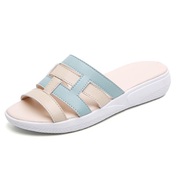 slippers summer women 2021 arrivals luxury designer brand genuine leather chaussure femme casual ladies sandal, Black
slippers summer women 2021 arrivals luxury designer brand genuine leather chaussure femme casual ladies sandal, Black